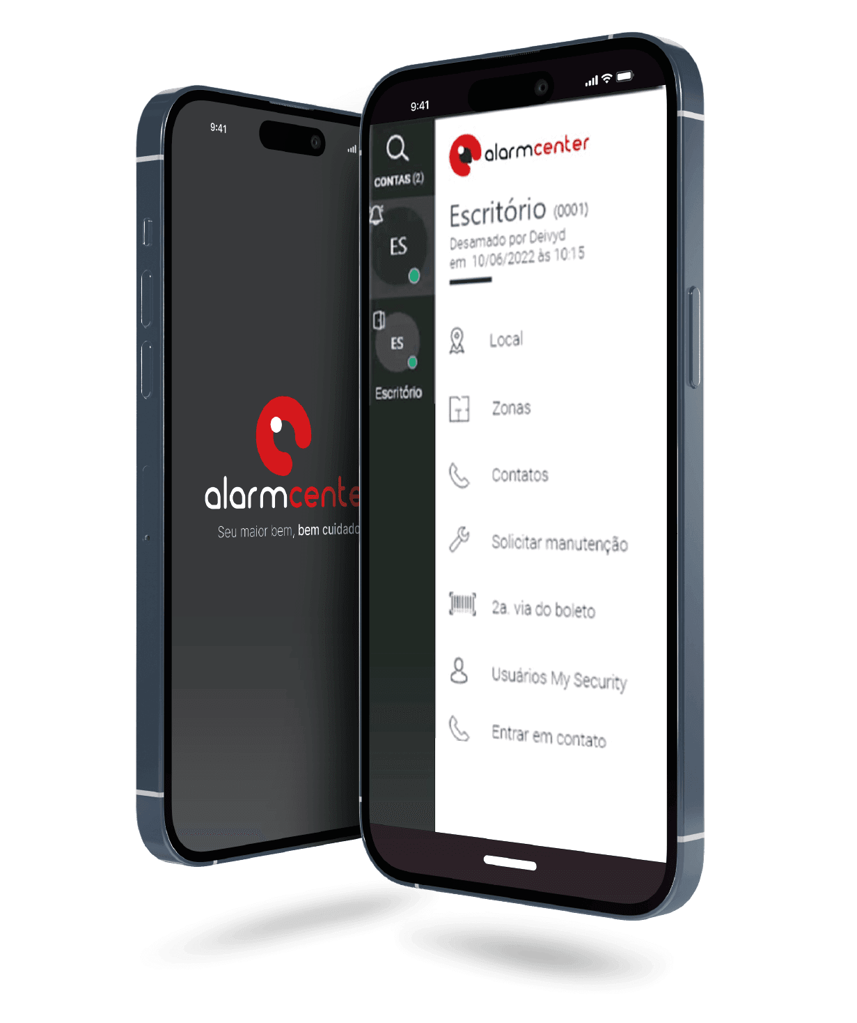 Aplicativo MySecurity em Smartphones